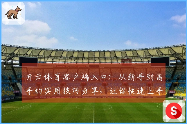 开云体育客户端入口：从新手到高手的实用技巧分享，让你快速上手游戏！